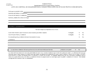 Formulario CFS2027/S Lista De Control De Seguridad En El Hogar Para Especialistas De Proteccion Infantil - Illinois (Spanish), Page 5