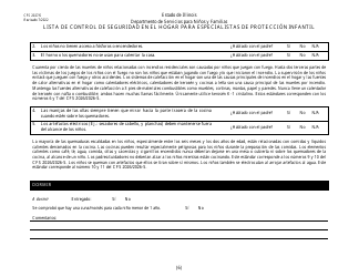 Formulario CFS2027/S Lista De Control De Seguridad En El Hogar Para Especialistas De Proteccion Infantil - Illinois (Spanish), Page 6