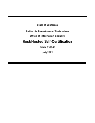 Form SIMM5330-E Host/Hosted Self-certification - California
