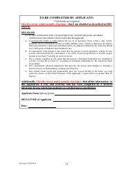 Application for Oregon Disablilities Hunting and Fishing Permit - Oregon, Page 12