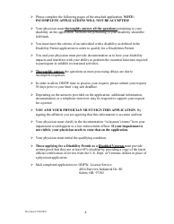 Application for Oregon Disablilities Hunting and Fishing Permit - Oregon, Page 4