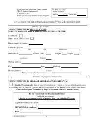 Application for Oregon Disablilities Hunting and Fishing Permit - Oregon, Page 5