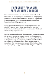 Emergency Financial Preparedness Toolkit - Florida, Page 2