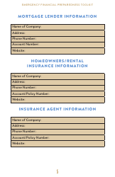 Emergency Financial Preparedness Toolkit - Florida, Page 6