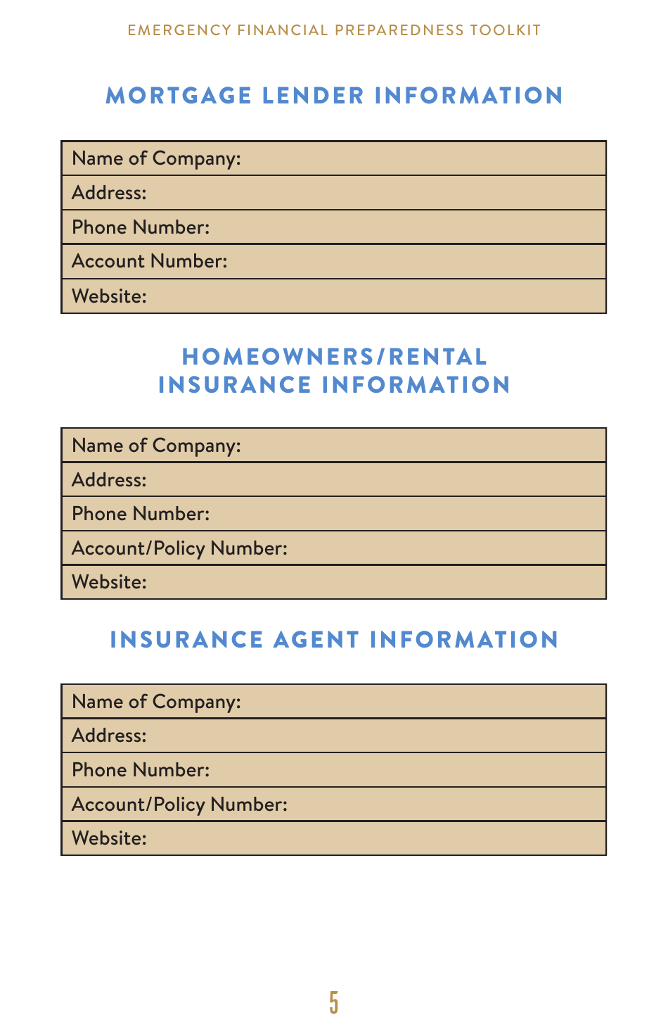 Emergency Financial Preparedness Toolkit - Florida, Page 6