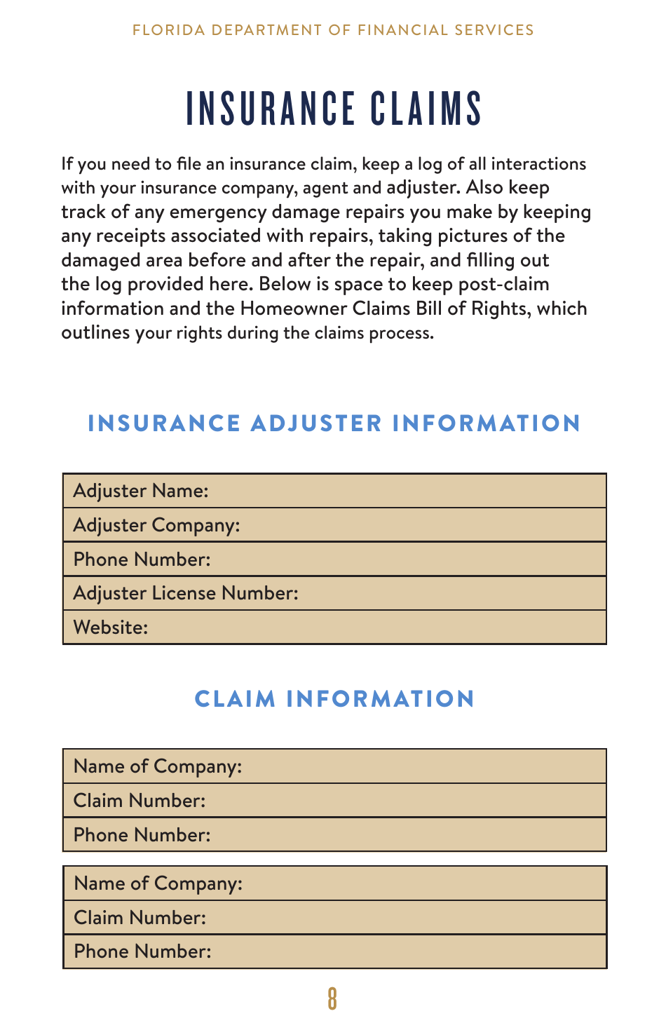 Emergency Financial Preparedness Toolkit - Florida, Page 9