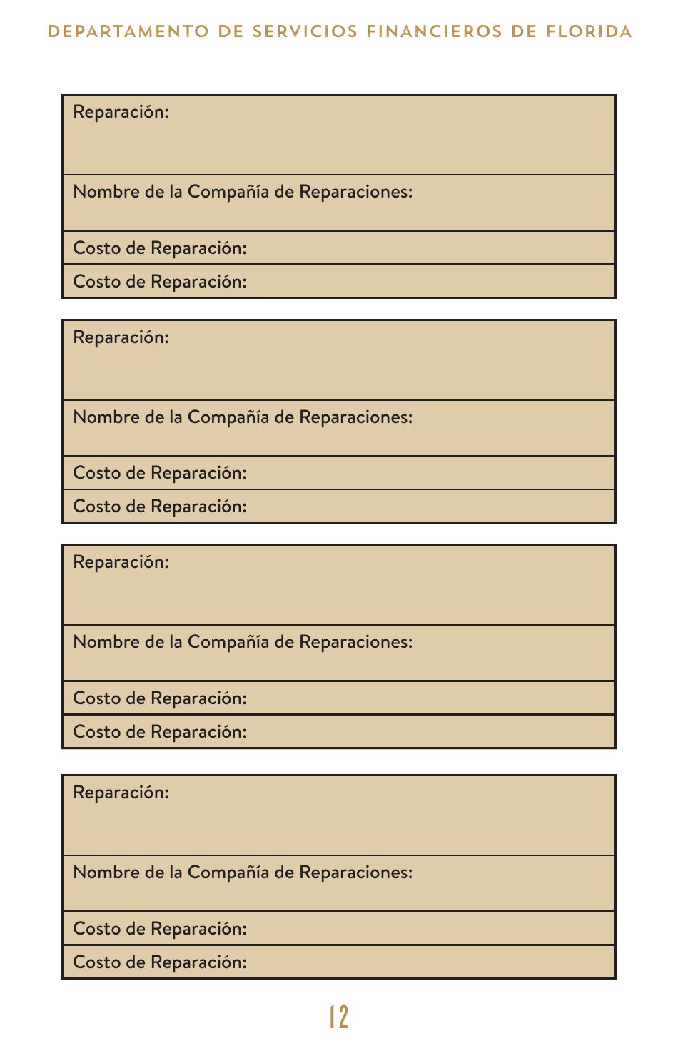 Financiera De Emergencias Juego De Herramientas - Florida (Spanish), Page 13