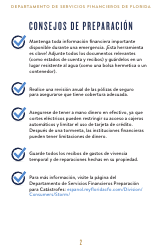 Financiera De Emergencias Juego De Herramientas - Florida (Spanish), Page 3