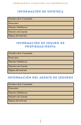 Financiera De Emergencias Juego De Herramientas - Florida (Spanish), Page 6