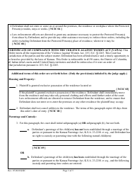 Temporary Order of Protection From Abuse - Kansas, Page 3