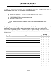 Form DC-74A Contractor&#039;s Financial and Equipment Statement Experience Questionnaire and Past Performance Record - New Jersey, Page 12