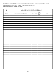 Form DC-74A Contractor&#039;s Financial and Equipment Statement Experience Questionnaire and Past Performance Record - New Jersey, Page 3