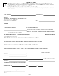 Form DC-74A Contractor&#039;s Financial and Equipment Statement Experience Questionnaire and Past Performance Record - New Jersey, Page 4