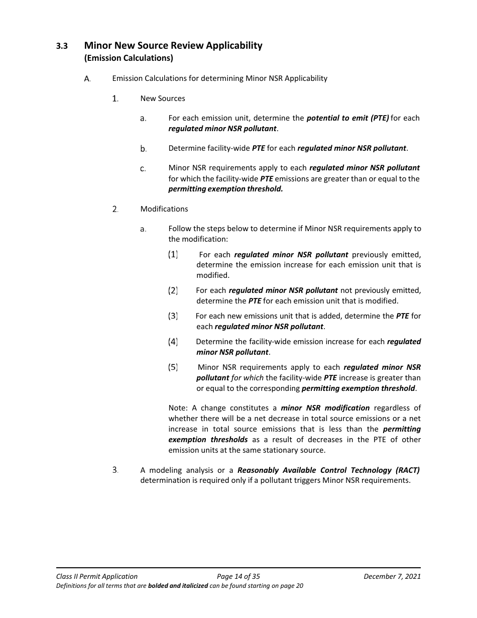 Application Packet for Class II Permit - Arizona, Page 14