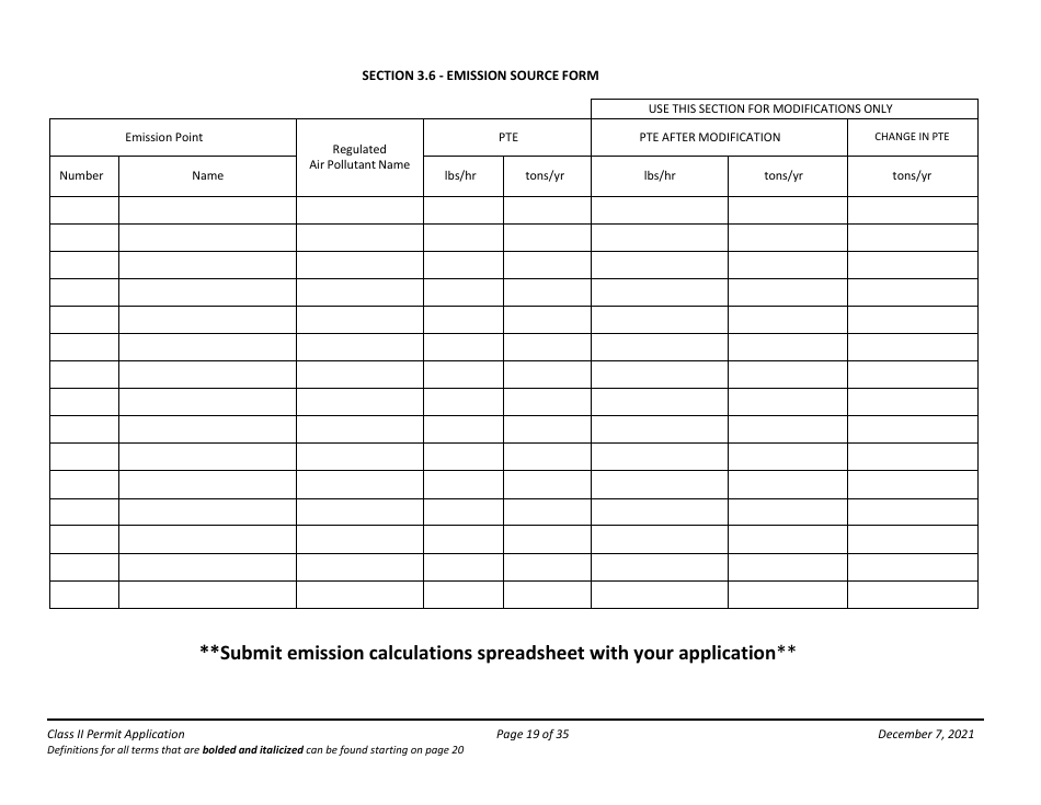 Application Packet for Class II Permit - Arizona, Page 19