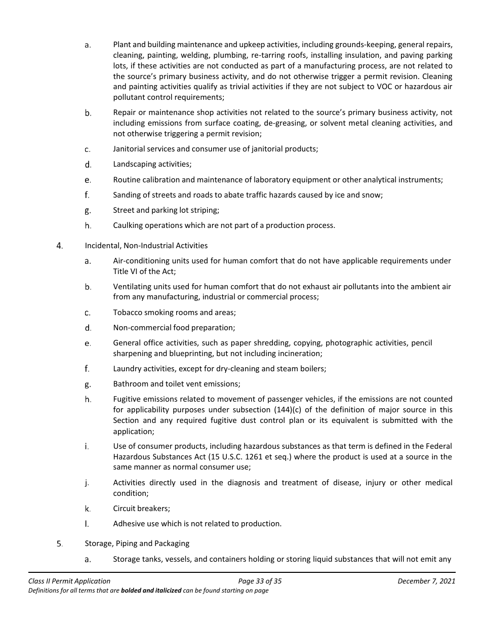 Application Packet for Class II Permit - Arizona, Page 33