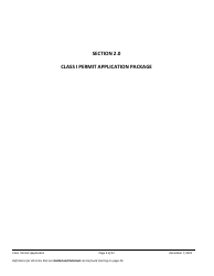 Application Packet for a Class I Permit - Arizona, Page 5