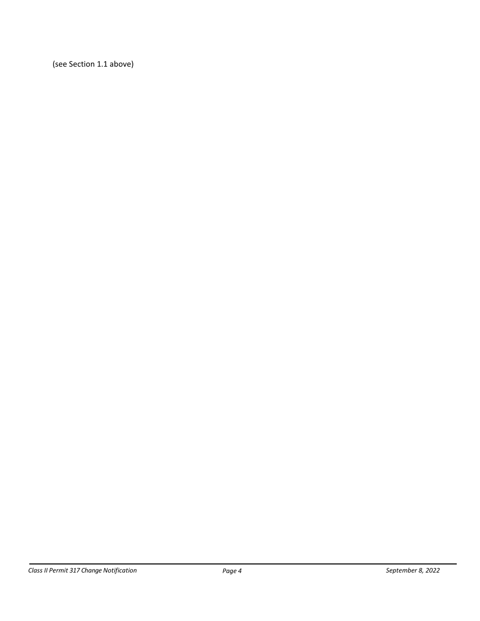 Notification Packet for Facility Changes Allowed Without Permit Revisions to a Class II Permit - Arizona, Page 4