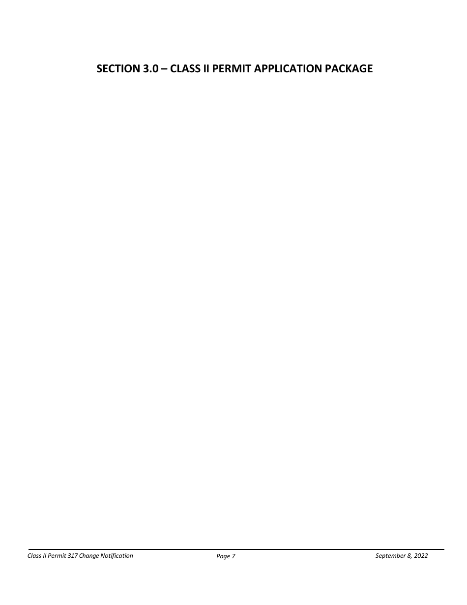 Notification Packet for Facility Changes Allowed Without Permit Revisions to a Class II Permit - Arizona, Page 7