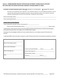 Reimbursement Request Form for Baseline Assessment - Underground Storage Tank (Ust) Tank Site Improvement Program (Tsip) - Arizona, Page 4
