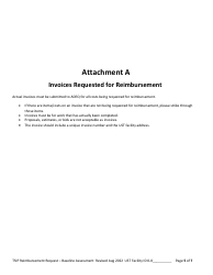 Reimbursement Request Form for Baseline Assessment - Underground Storage Tank (Ust) Tank Site Improvement Program (Tsip) - Arizona, Page 5