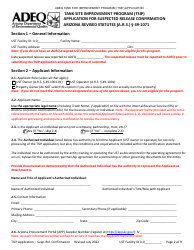Suspected Release Confirmation Application Form - Tank Site Improvement Program (Tsip) - Arizona, Page 2