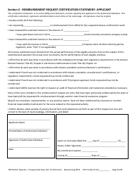 Reimbursement Request Form for Preapproved Suspected Release Confirmation - Underground Storage Tank (Ust) Tank Site Improvement Program (Tsip) - Arizona, Page 3