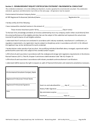 Reimbursement Request Form for Preapproved Suspected Release Confirmation - Underground Storage Tank (Ust) Tank Site Improvement Program (Tsip) - Arizona, Page 4