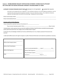 Reimbursement Request Form for Preapproved Suspected Release Confirmation - Underground Storage Tank (Ust) Tank Site Improvement Program (Tsip) - Arizona, Page 5
