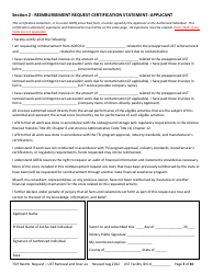 Reimbursement Request Form for Ust Removal - Underground Storage Tank (Ust) Tank Site Improvement Program (Tsip) - Arizona, Page 3