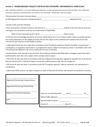 Reimbursement Request Form for Ust Removal - Underground Storage Tank (Ust) Tank Site Improvement Program (Tsip) - Arizona, Page 4