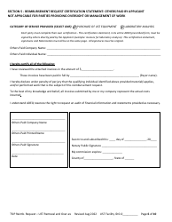 Reimbursement Request Form for Ust Removal - Underground Storage Tank (Ust) Tank Site Improvement Program (Tsip) - Arizona, Page 6