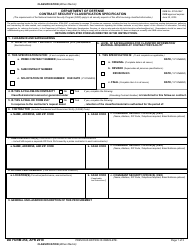 DD Form 254 Department of Defense Contract Security Classification Specification