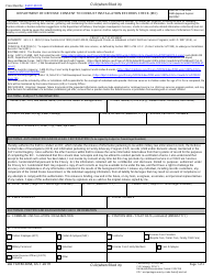 Document preview: DD Form 3058 Department of Defense Consent to Conduct Installation Records Check (IRC)