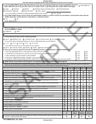 DD Form 2978 Mental Health Assessment - Sample, Page 2