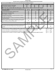 DD Form 2978 Mental Health Assessment - Sample, Page 3