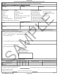 DD Form 2978 Mental Health Assessment - Sample, Page 4