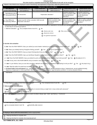 DD Form 2978 Mental Health Assessment - Sample, Page 6