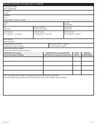 Form NWT9314 Employer Request Form for Southern Training - Northwest Territories, Canada (English/French), Page 2