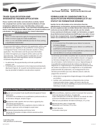 Document preview: Form NWT9318 Trade Qualification and Designated Trainer Application - Northwest Territories, Canada (English/Finnish)