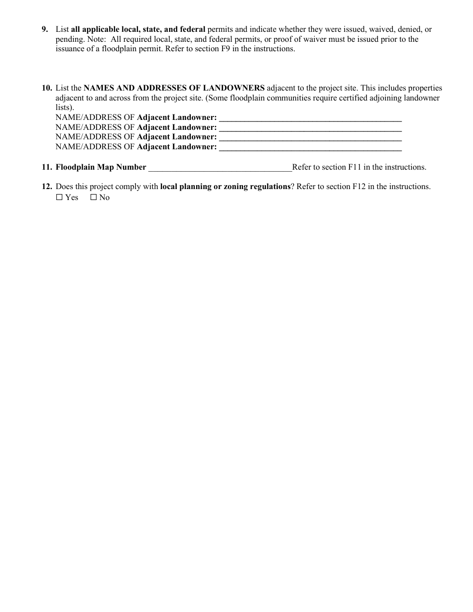 Joint Application for Proposed Work in Montanas Streams, Wetlands, Floodplains  Other Water Bodies - Montana, Page 6