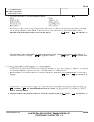 Form FL-329 Confidential Child Custody Evaluation Report Under Family Code Section 3118 - California, Page 3