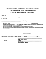 Initial Professional Employer Organization Application for Licensure - Montana, Page 12