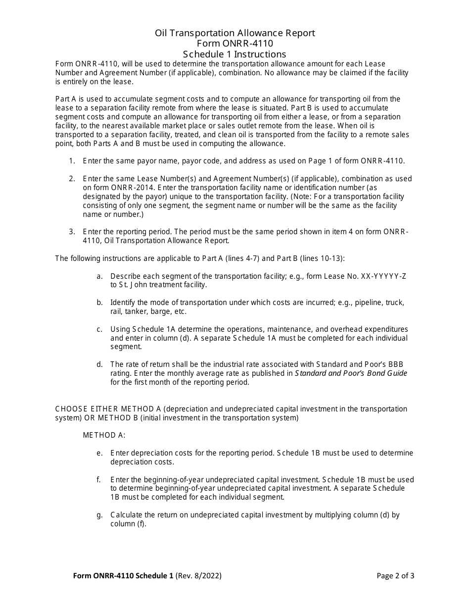 Form ONRR-4110 - Fill Out, Sign Online and Download Fillable PDF ...