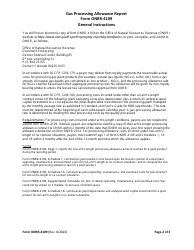 Form ONRR-4109 Gas Processing Allowance Report, Page 2