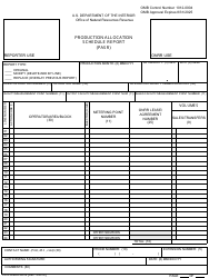 Document preview: Form ONRR-4058 Production Allocation Schedule Report (Pasr)