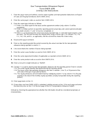 Form ONRR-4295 Gas Transportation Allowance Report, Page 4
