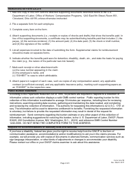 Form CA-278 Claim for Reimbursement of Benefit Payments and Claims Expense Under the War Hazards Compensation Act, Page 2