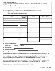 Form CA-41 Claim for Survivor Benefits Under the Federal Employees&#039; Compensation Act Section 8102a Death Gratuity, Page 3