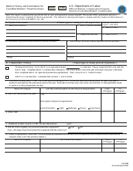 Form CM-988 Medical History and Examination for Coal Mine Workers&#039; Pneumoconiosis